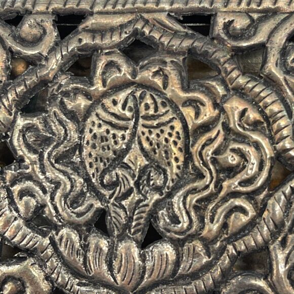 Vintage Silver Plate Incense Holder Trinket Jewelry Box 11" Elegant Storage - Picture 11 of 16